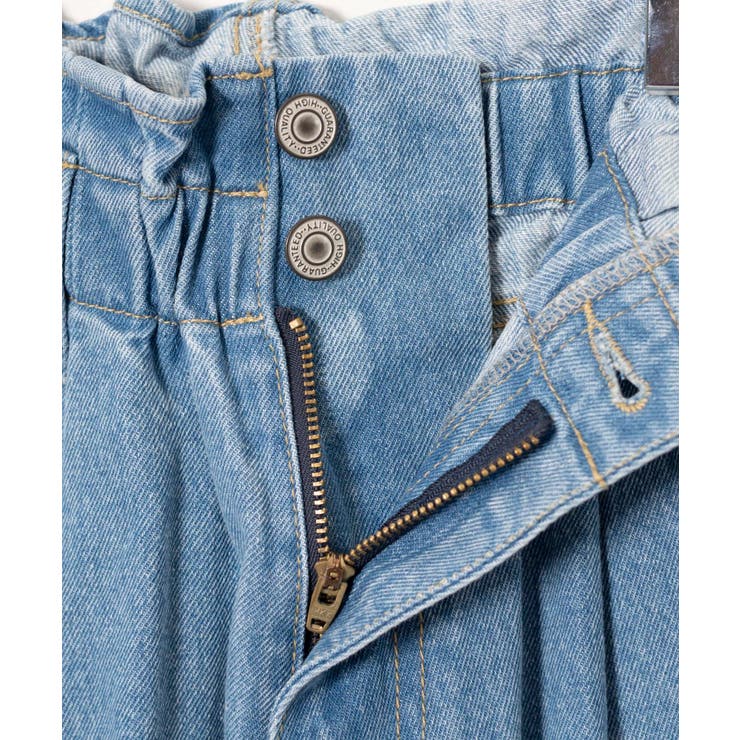 Paloma wool Vida プリント　デニム　パンツ KIDS】【TYPY DENIM】甘織り裾フリンジカーブデニム（デニム