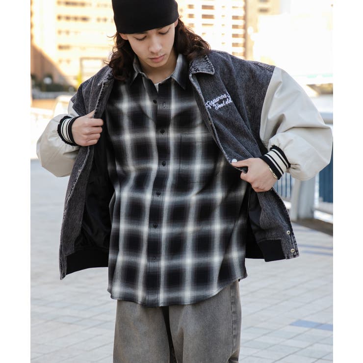 デニムスタジャン[品番：WG010089648]｜WEGO【MEN】（ウィゴー