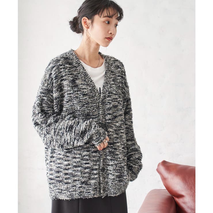 ツイストブークレカーディガン[品番：WG010089652]｜WEGO【MEN 