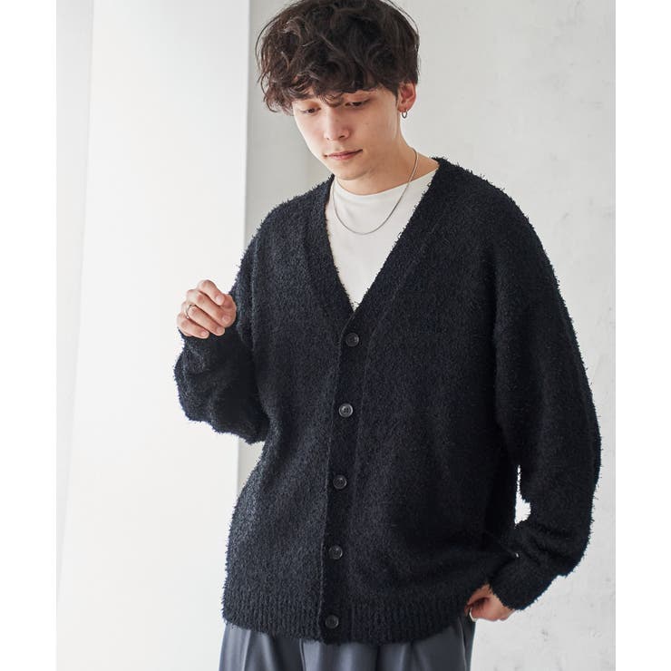 ツイストブークレカーディガン[品番：WG010089652]｜WEGO【MEN 