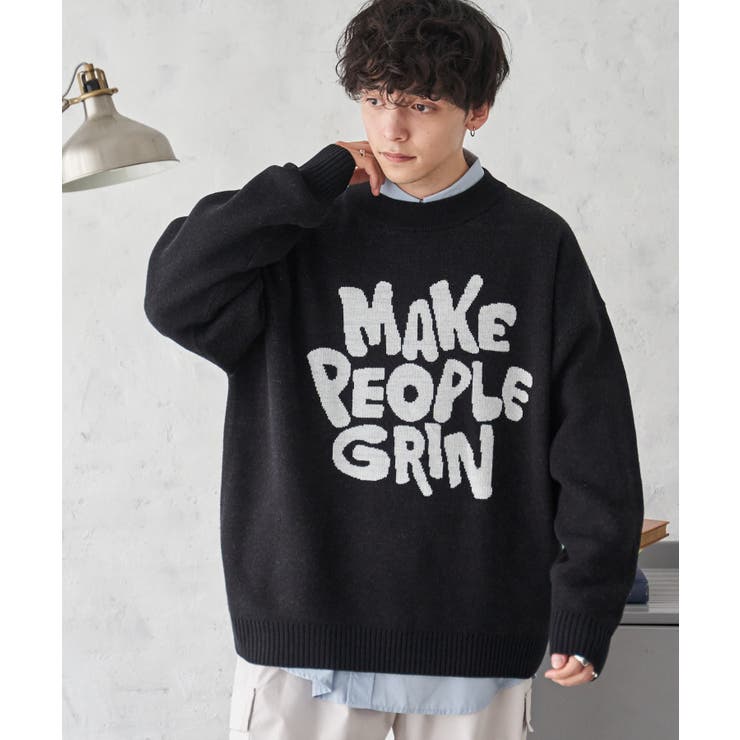 柄2 | オーバーフィットジャガードプルオーバー | WEGO【WOMEN】