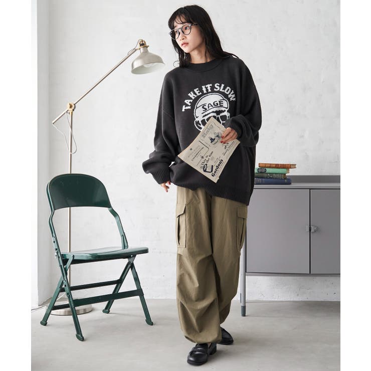 オーバーフィットジャガードプルオーバー | WEGO【WOMEN】 | 詳細画像11 