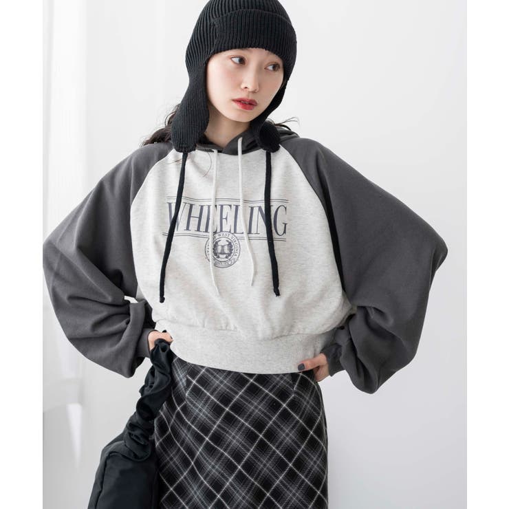 【おすすめ】 ラグランショートパーカー[品番：WG010089656]｜WEGO【WOMEN ジャケット・アウター