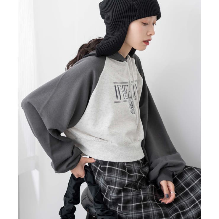 ラグランショートパーカー[品番：WG010089656]｜WEGO【WOMEN