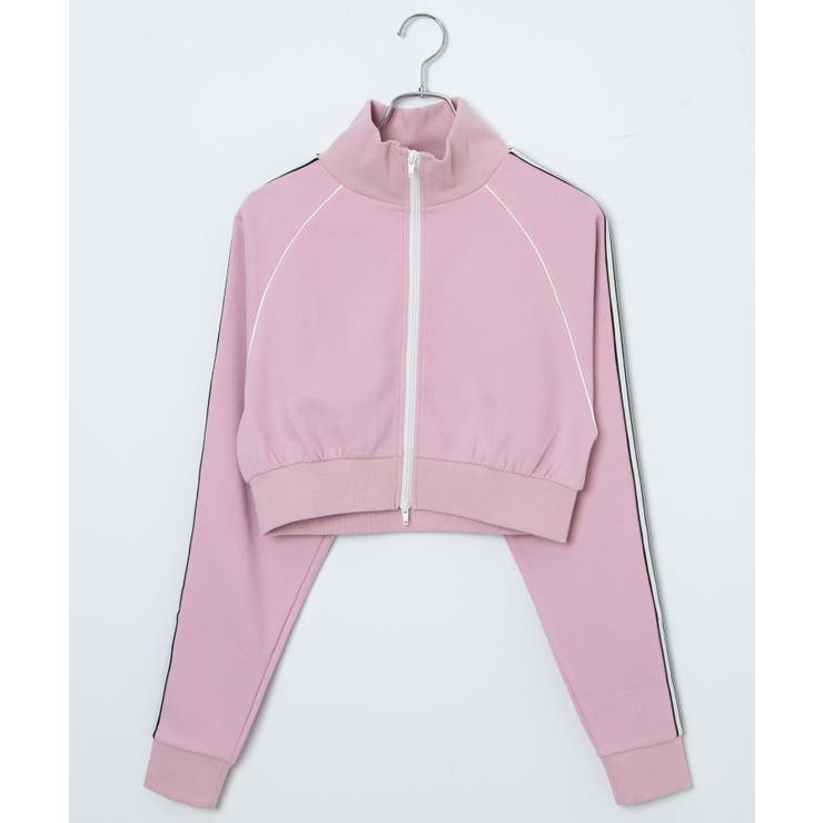 kyoko★今季新作 ピンクラテ★トラックジャケット 150 ショートトラックジャケット[品番：WG010089662]｜WEGO【WOMEN