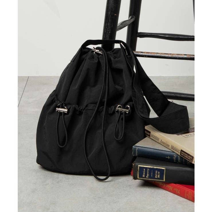 ナイロン巾着ショルダー[品番：WG010089666]｜WEGO【WOMEN
