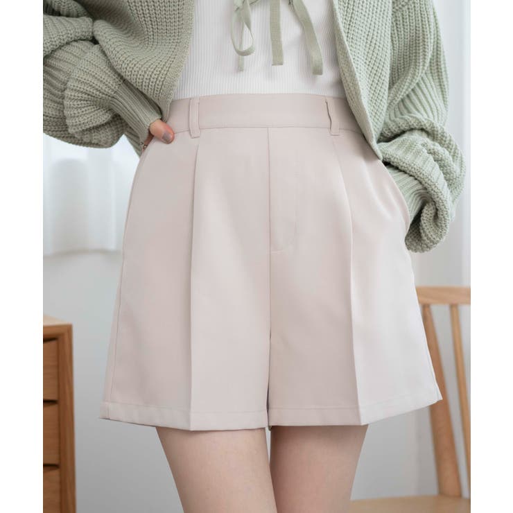オフホワイト | タックショートパンツ | WEGO【WOMEN】