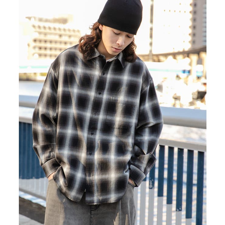 オンブレチェックシャツ[品番：WG010089680]｜WEGO【MEN】（ウィゴー 