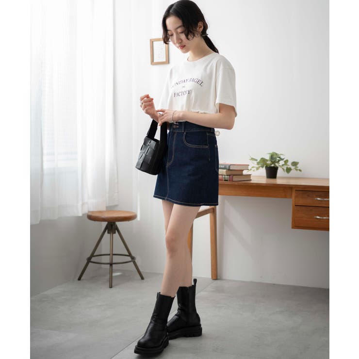 【完売寸前】LOEWE ドレープデニムミニスカート LOEWE デニム アシンメトリードレープ スカート (LOEWE/スカート