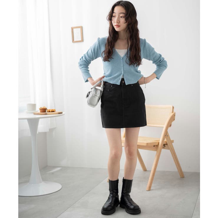 台形デニムミニスカート | WEGO【WOMEN】 | 詳細画像7 