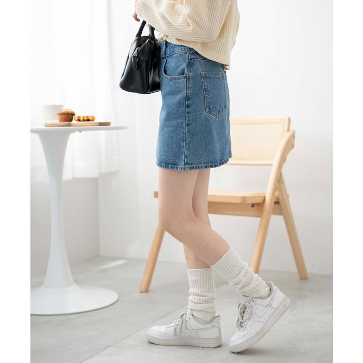 台形デニムミニスカート | WEGO【WOMEN】 | 詳細画像16 