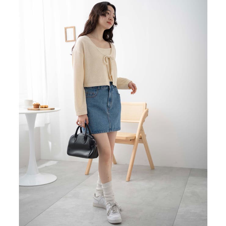 台形デニムミニスカート | WEGO【WOMEN】 | 詳細画像18 