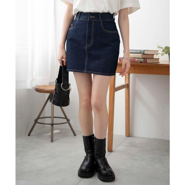 台形デニムミニスカート | WEGO【WOMEN】 | 詳細画像19 