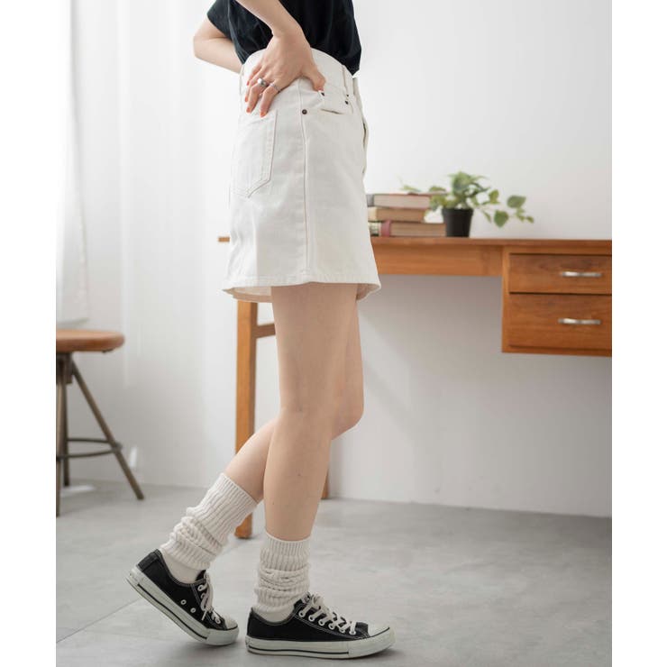台形デニムミニスカート | WEGO【WOMEN】 | 詳細画像24 