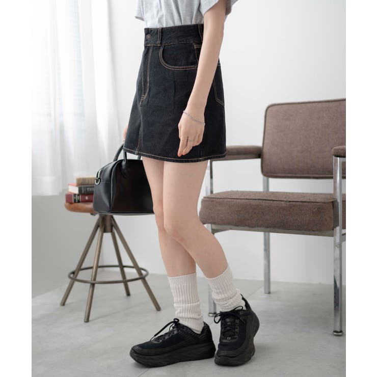 台形デニムミニスカート | WEGO【WOMEN】 | 詳細画像28 