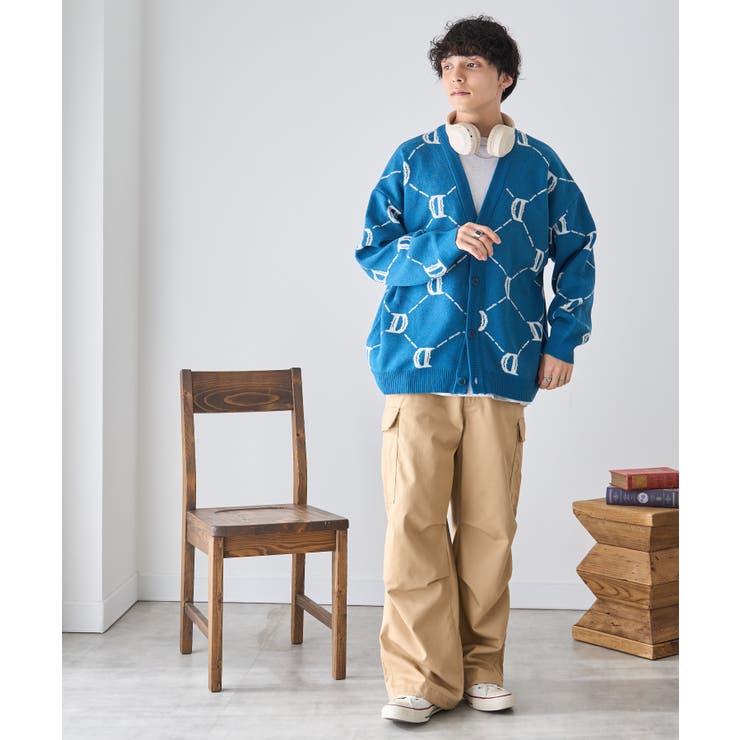 オーバーフィットロゴカーディガン[品番：WG010089706]｜WEGO