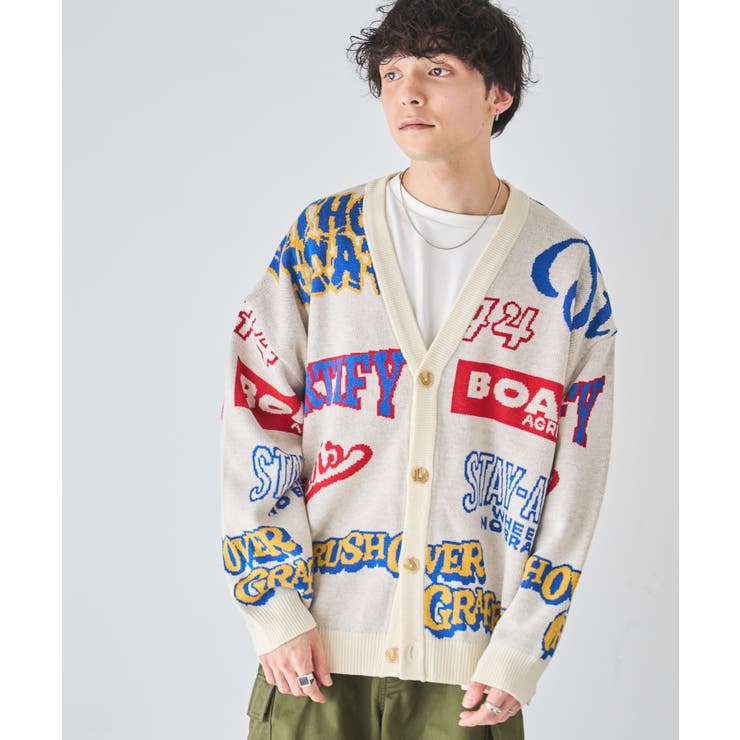 オーバーフィットロゴカーディガン[品番：WG010089706]｜WEGO