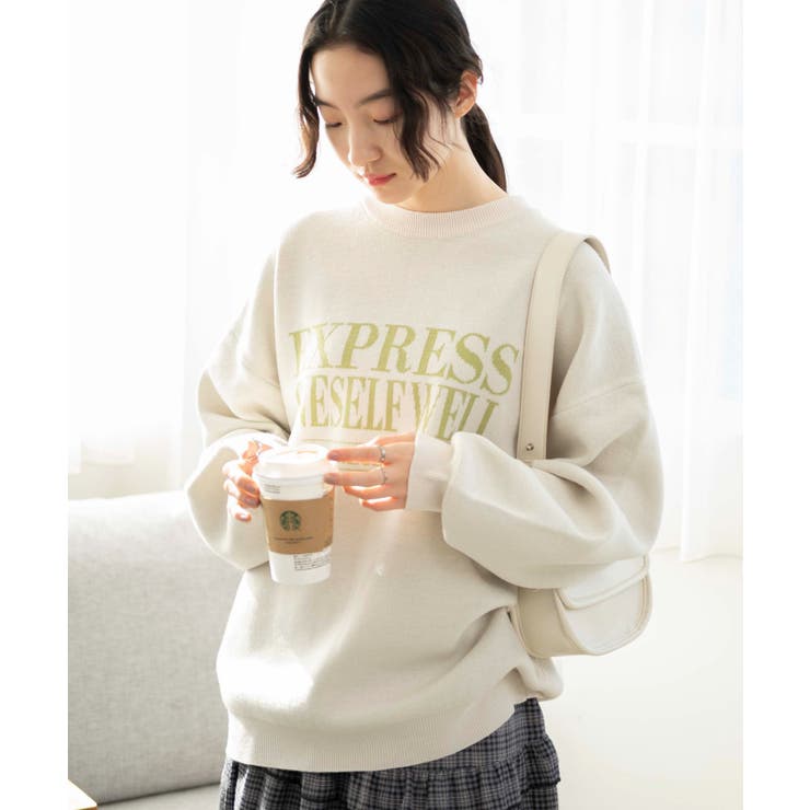 ホワイトアイボリー | ジャガードニットプルオーバー | WEGO【WOMEN】