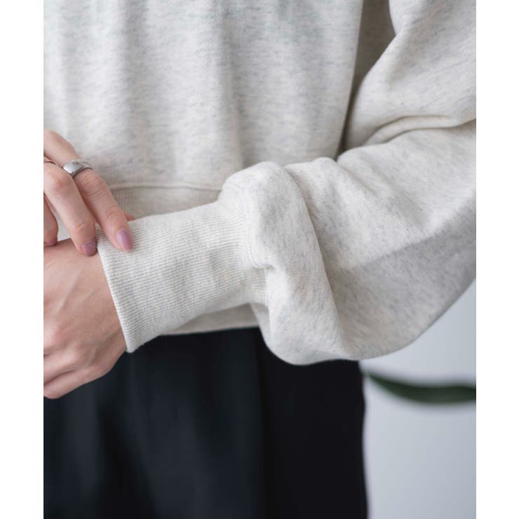 ハーフZIP襟付きショートスウェット[品番：WG010089719]｜WEGO