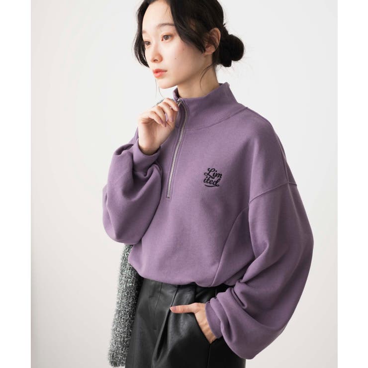 ドロストデザインハーフZIPスウェット[品番：WG010089723]｜WEGO 