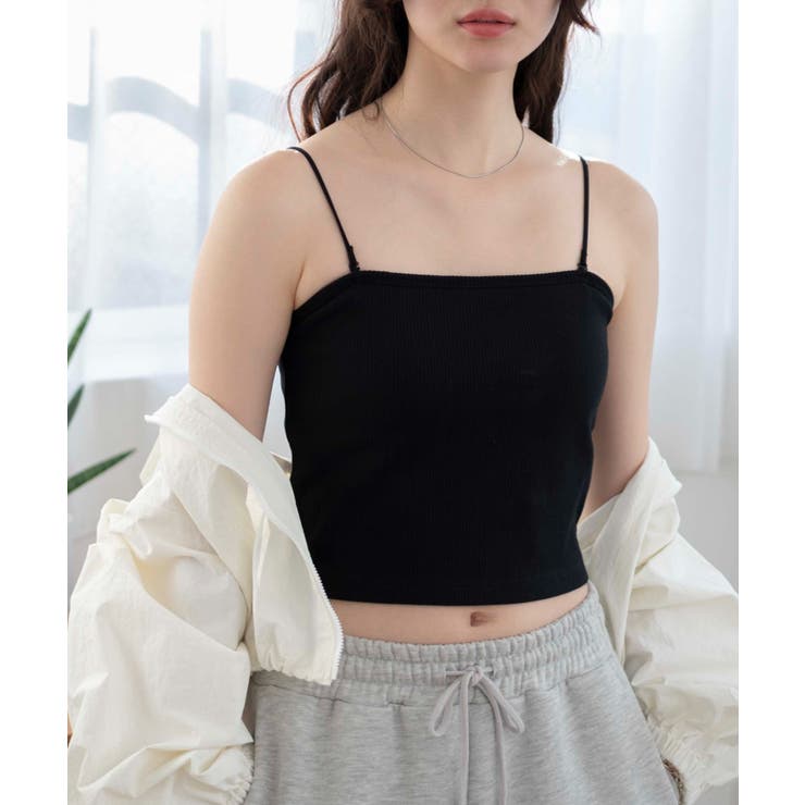 ブラック | nachumoreカップインショートキャミ | WEGO【WOMEN】