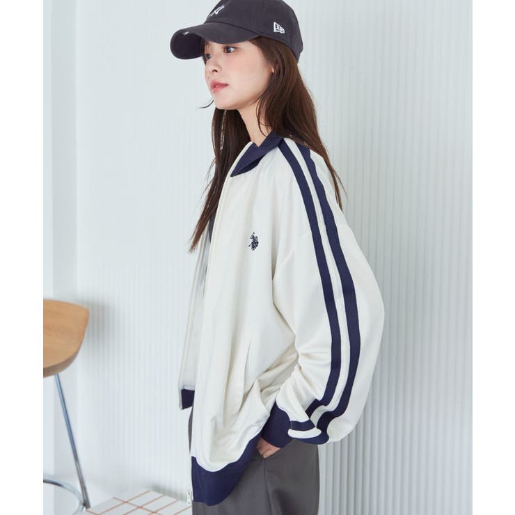polo トラックジャケット BEVERLY HILLS POLO CLUB/ビバリーヒルズポロクラブ 別注 ロゴ