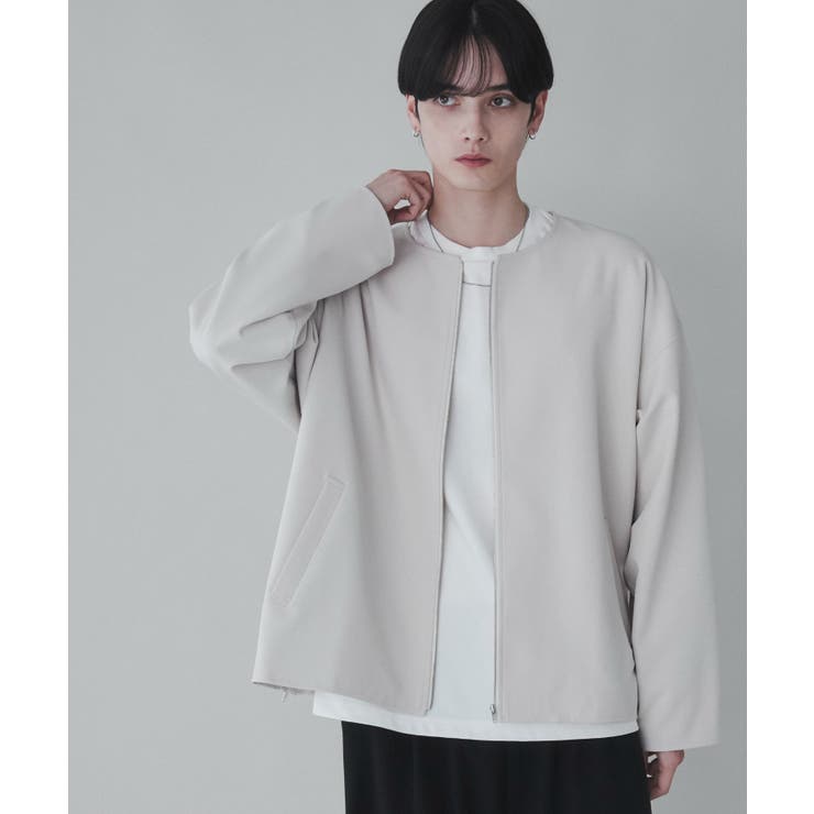トロミノーカラーブルゾン | WEGO【MEN】 | 詳細画像1 
