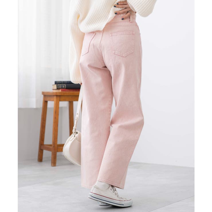 Ans Dotsloevner ストレートパンツ ans dotsloevner ストレートパンツ