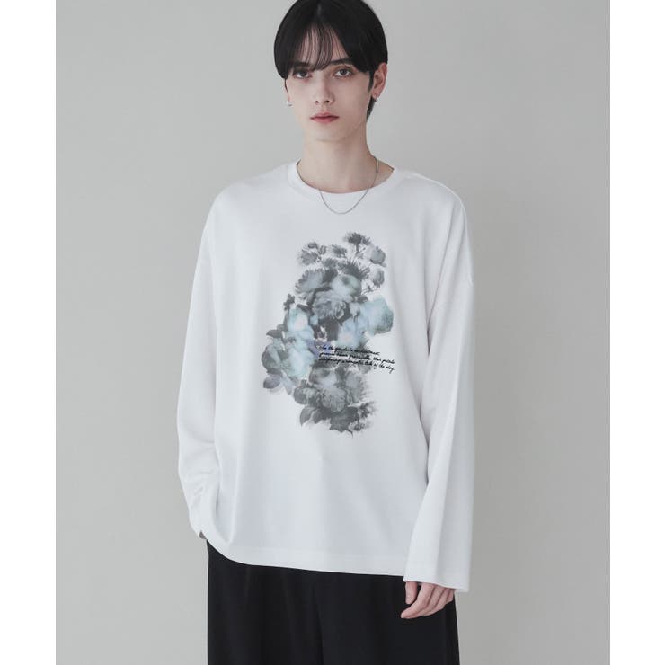 トロミフラワーモチーフLS | WEGO【MEN】 | 詳細画像1 