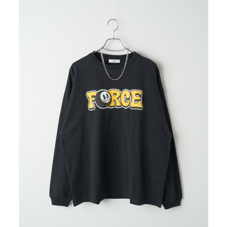 独創的 アクセ付きグラフィックロンT[品番：WG010089802]｜WEGO【MEN アイドル