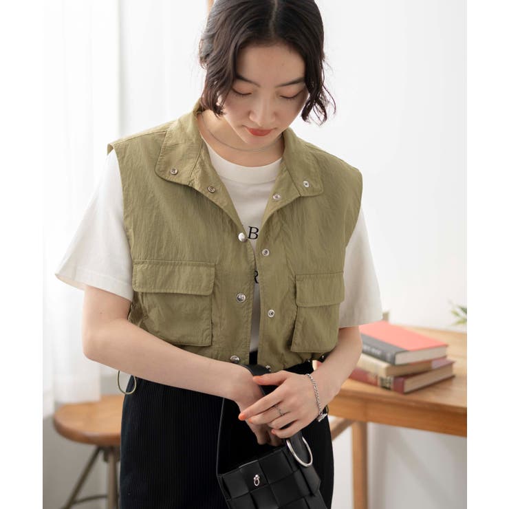 ミリタリーナイロンショートベスト[品番：WG010089810]｜WEGO
