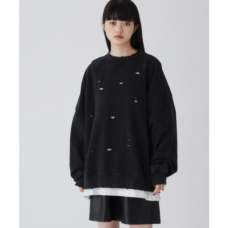 ダメージプルオーバースウェット | WEGO【WOMEN】 | 詳細画像32 