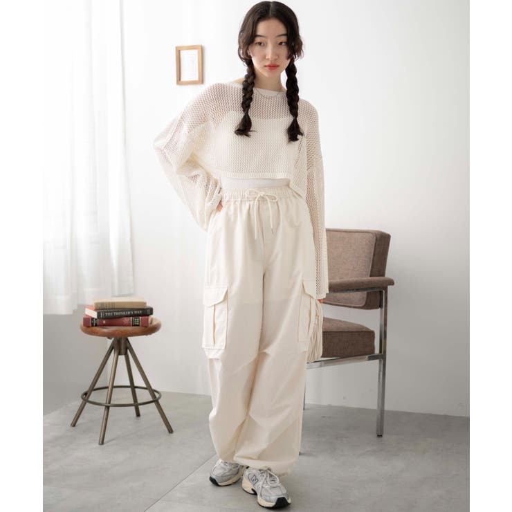 ショート丈メッシュニットトップス【SALE】 – SELECT MOCA