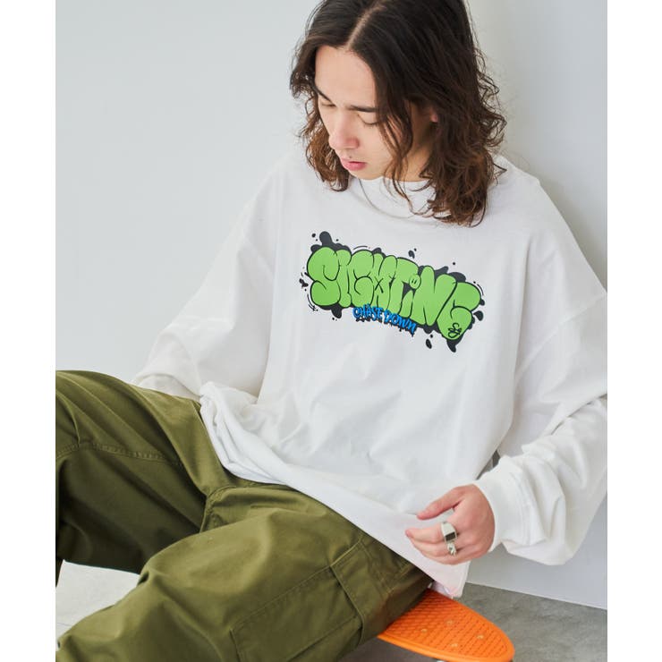 新品 タグ付　mountain equipment　ロンT　Ｓ　サムホールつき アソートグラフィックロンT[品番：WG010089827]｜WEGO【MEN