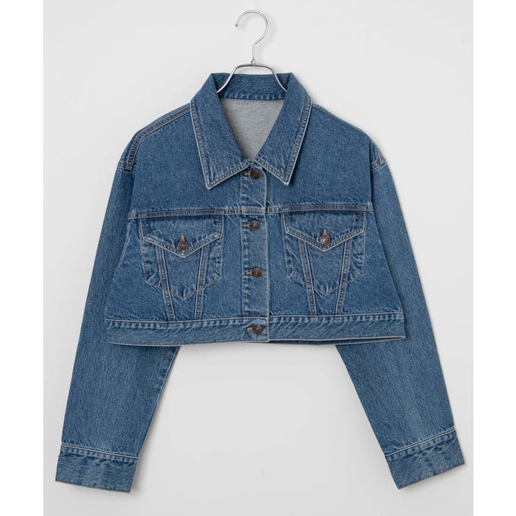 ショートデニムジャケット [品番：WG010089899]｜WEGO【WOMEN】（ウィゴー）のレディースファッション通販｜SHOPLIST（ショップリスト）