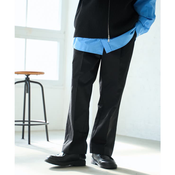 ブラック | タックツイルトラウザー | WEGO【MEN】