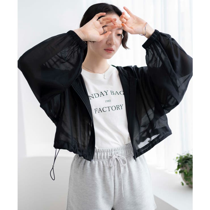 ☆pompom☆プロフ必読 スコットクラブ購入 シアーパーカー シアードロストショートパーカー[品番：WG010089927]｜WEGO