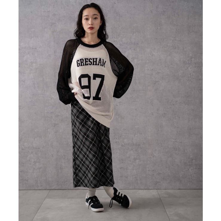 ロゴメッシュジャガードニット | WEGO【WOMEN】 | 詳細画像20 