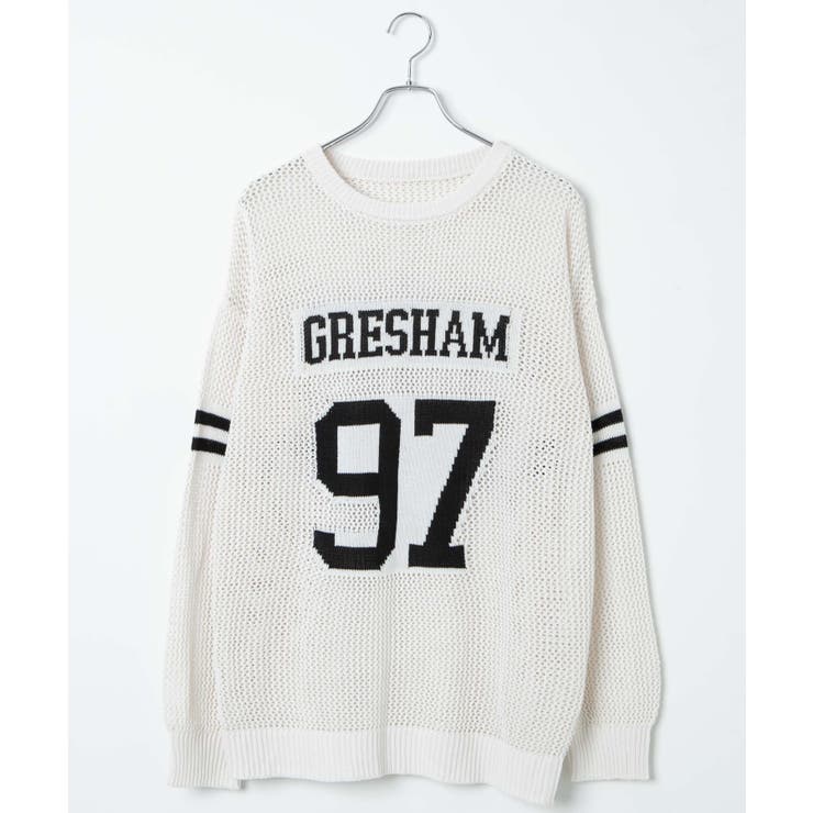 ロゴメッシュジャガードニット | WEGO【WOMEN】 | 詳細画像21 