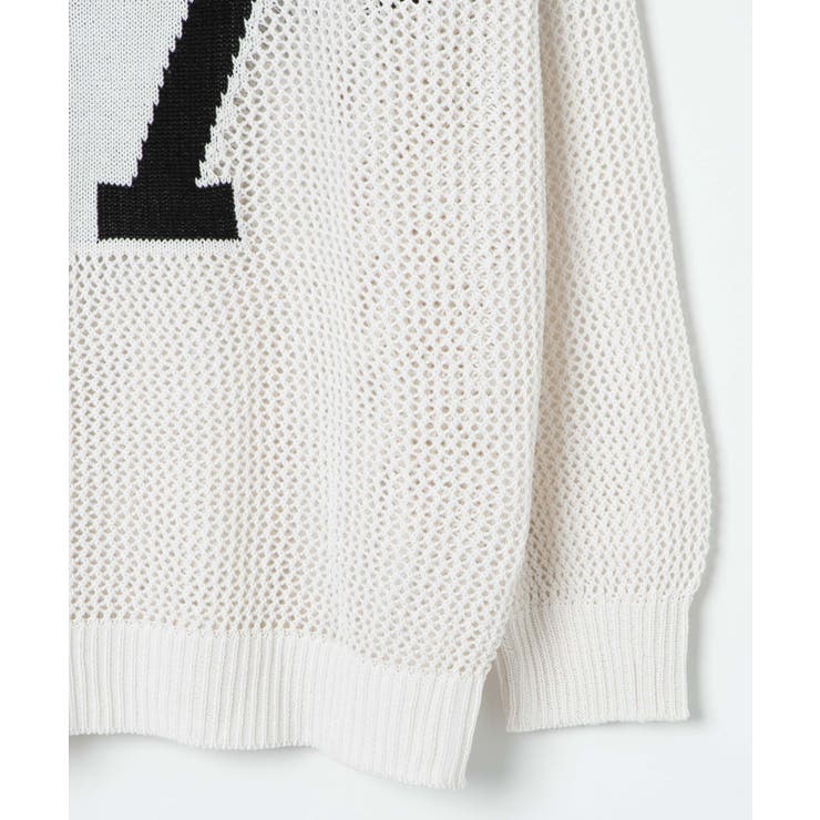 ロゴメッシュジャガードニット | WEGO【WOMEN】 | 詳細画像24 