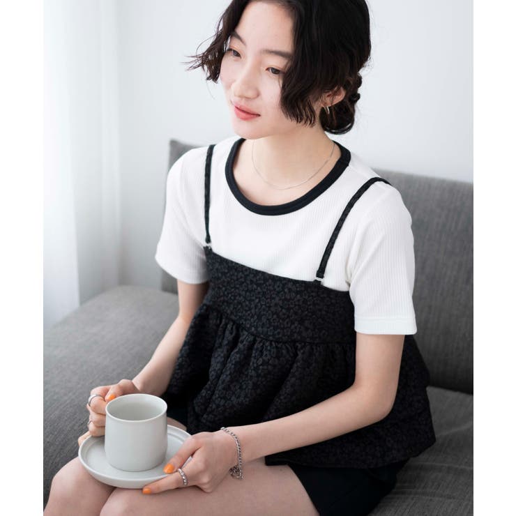 ホワイトその他 | コンパクトリブT | WEGO【WOMEN】