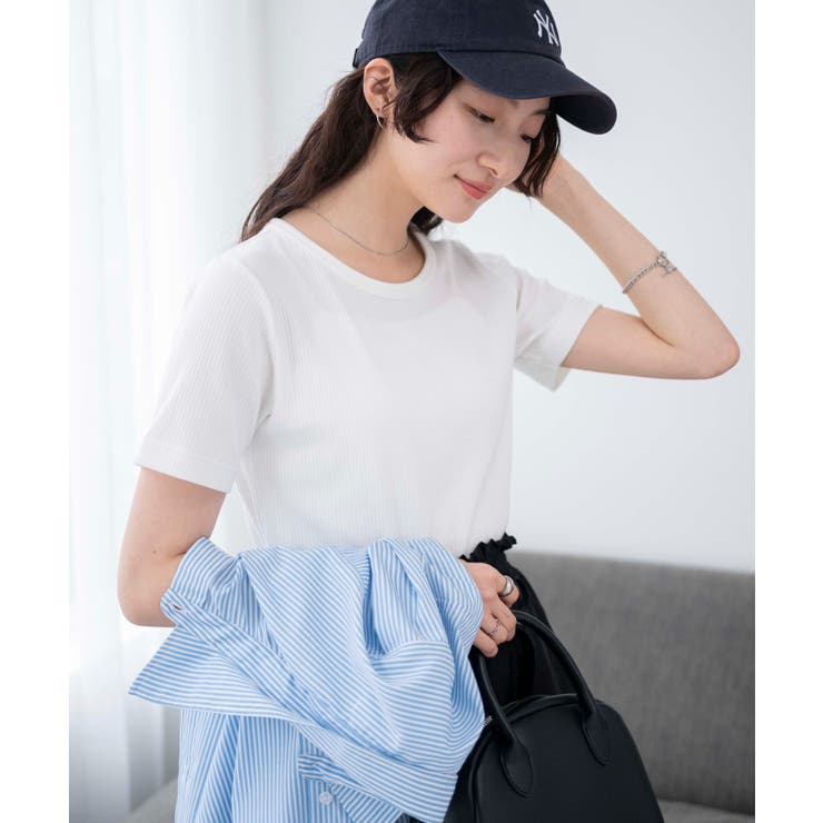 ホワイト | コンパクトリブT | WEGO【WOMEN】