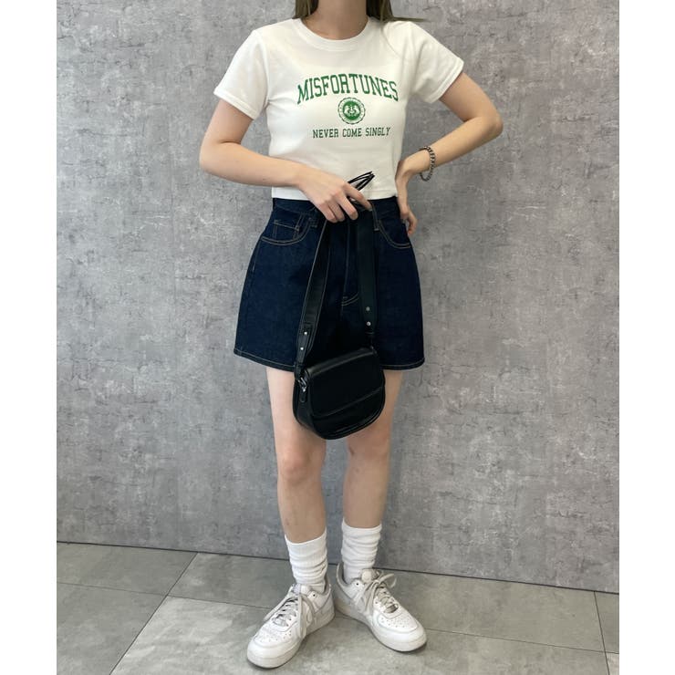 デザインプリントチビT[品番：WG010090007]｜WEGO【WOMEN】（ウィゴー