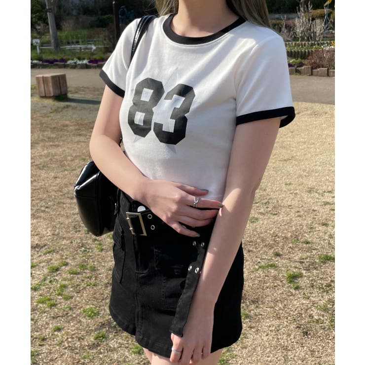 デザインプリントチビT[品番：WG010090007]｜WEGO【WOMEN】（ウィゴー
