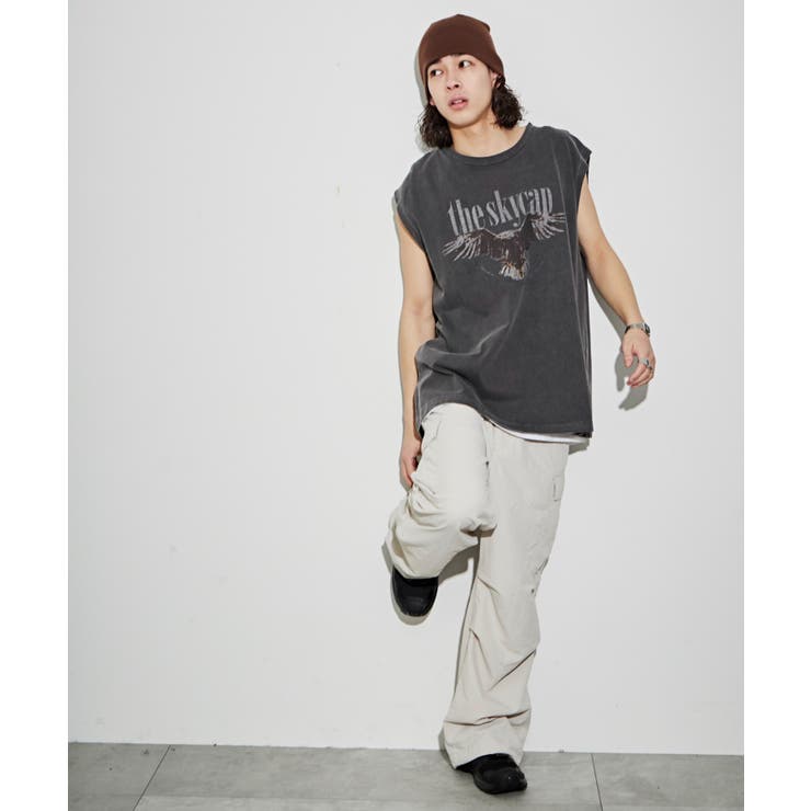 ピグメントグラフィックノースリーブ | WEGO【MEN】 | 詳細画像2 