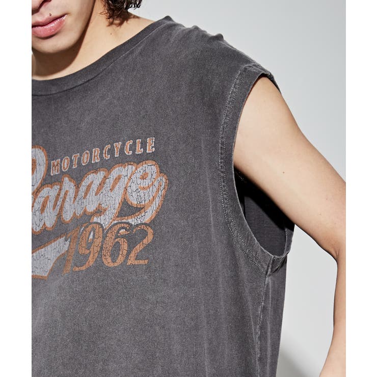 ピグメントグラフィックノースリーブ | WEGO【MEN】 | 詳細画像7 