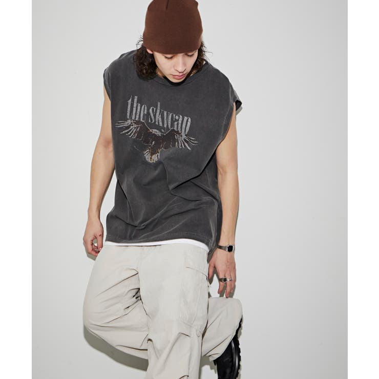 ピグメントグラフィックノースリーブ | WEGO【MEN】 | 詳細画像10 