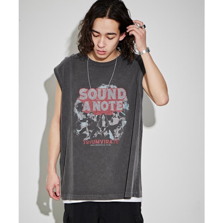 ピグメントグラフィックノースリーブ | WEGO【MEN】 | 詳細画像15 