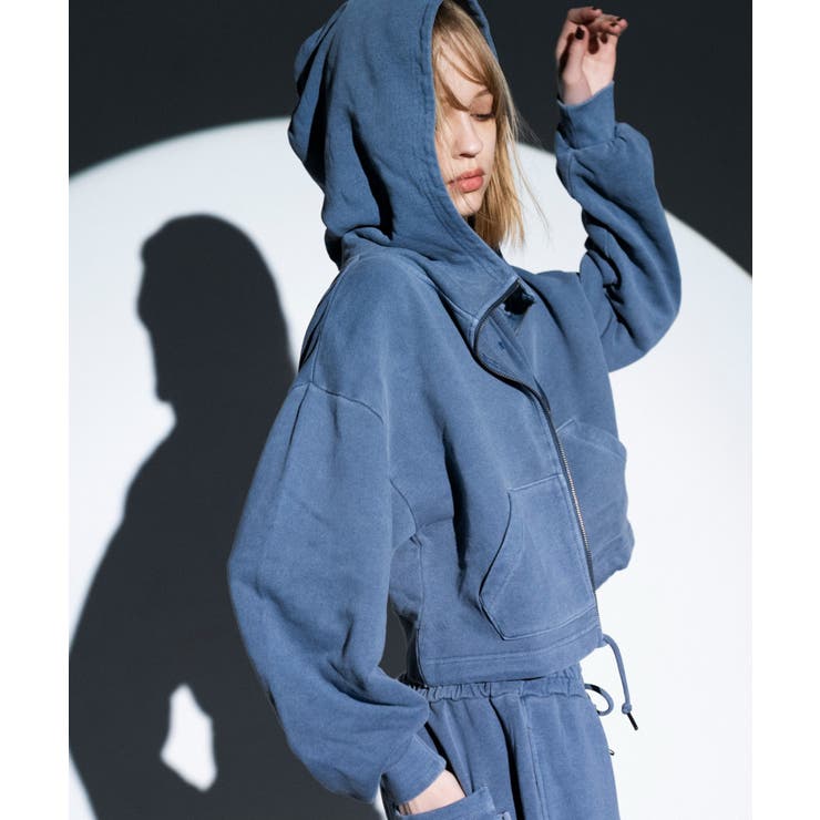 【自社ZOZO限定】SHORT HIGHNECK ZIP HOODIE | WEGO【WOMEN】 | 詳細画像3 