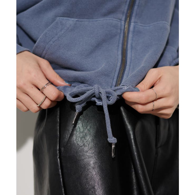 【自社ZOZO限定】SHORT HIGHNECK ZIP HOODIE | WEGO【WOMEN】 | 詳細画像9 